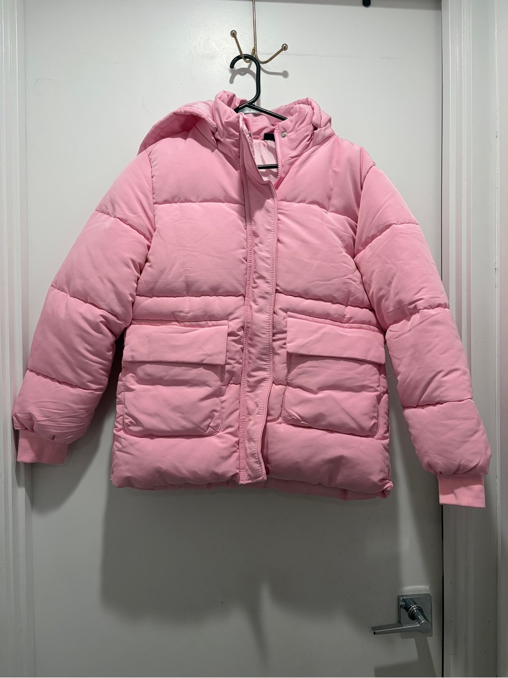 Kids pink parka coat
